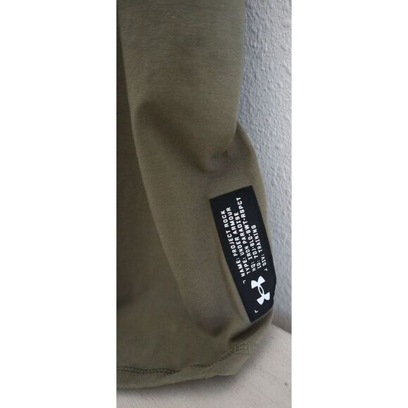 Under Armour 1370487 361 Men's Sz XL Green Project Rock "BSR" Flag Tank Top - Picture 4 of 8